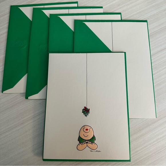 Vintage ZiGGY Christmas Cards Lot of 5 NEW American Greetings 1986 Kissmas 3D - Picture 1 of 7